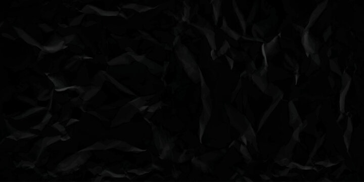 Old paper background black crumpled paper.  Natural organic shapes and design.