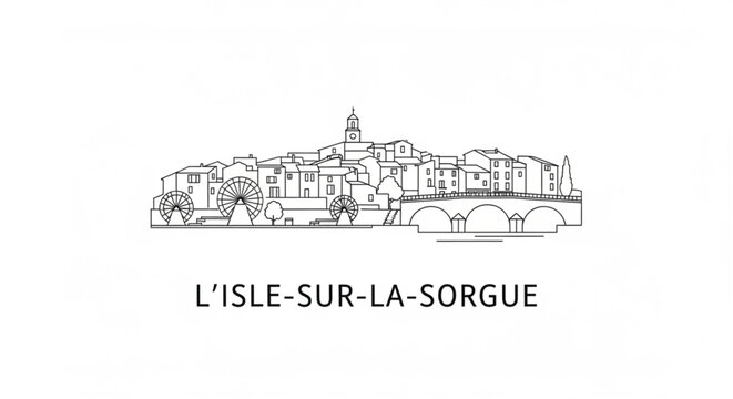 L Isle sur la Sorgue Town.