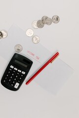 calculator and money