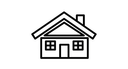 Fototapeta premium house icon on white background