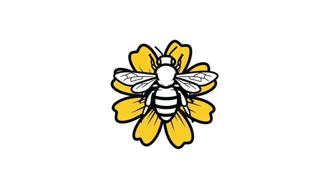 Colorful illustration of a bee insect.