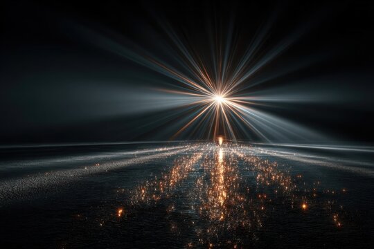 Transparent vector sunlight or lens flare lighting effect for design purposes