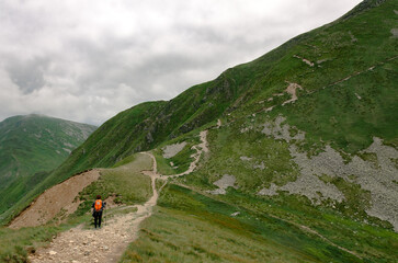 Fototapeta premium hiking in the mountains