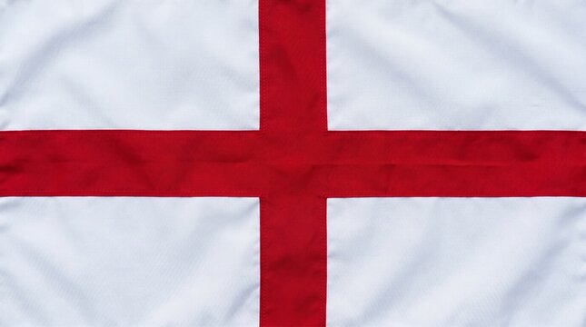England&rsquo;s St. George&rsquo;s Cross flag with bold red cross on white field, historic emblem symbolizes heritage, identity, and enduring national pride rooted in tradition.