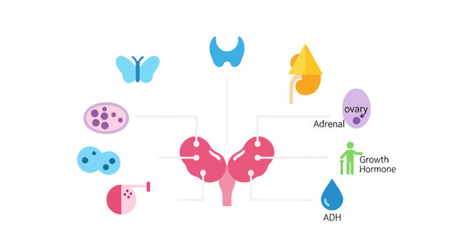 Endocrine System Diagram: Hormones, Glands, and Organs