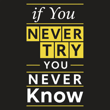 Inspirational quote on with yellow and white text