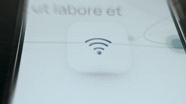 Wi-Fi signal icon, symbol for wireless internet connectivity