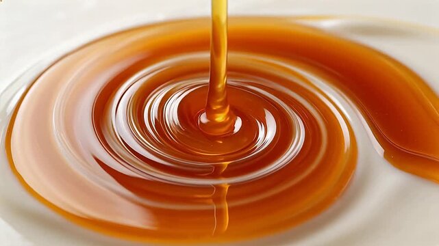 Swirl of caramel and cream