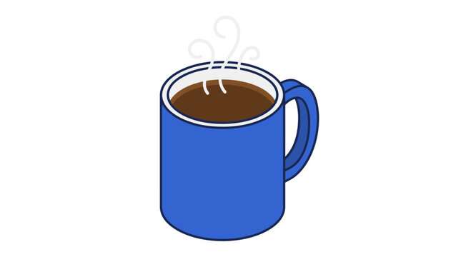 Blue Coffee Mug Cup.