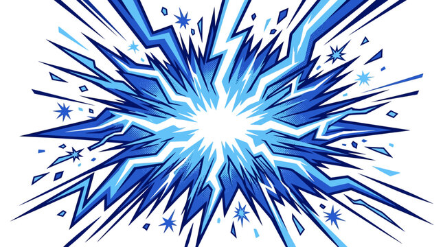 Blue Explosion Energy Burst.