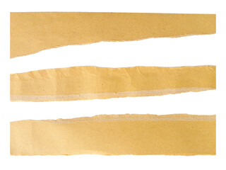 Fototapeta premium Yellow Torn Paper Strips Background