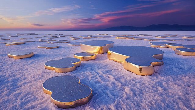 surreal data pools of gold