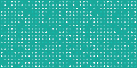 Seamless dotted pattern with turquoise background and soft halftone circles, playful modern texture for wallpaper, textile, wrapping, stationery, digital paper, branding, packaging, decor concepts ui © SpainArts