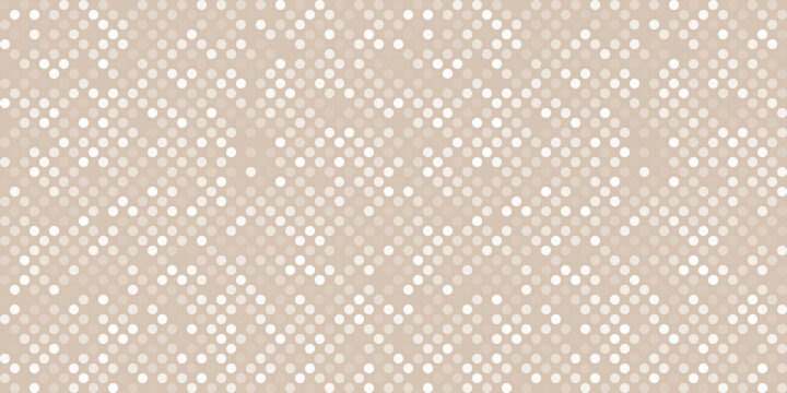 Seamless beige abstract pattern with oversized dotted circles and soft geometric texture, modern neutral background for wallpaper, textile, wrapping paper, branding, packaging, surface design