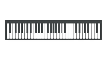 Electronic keyboard instrument with black keys. © sugi