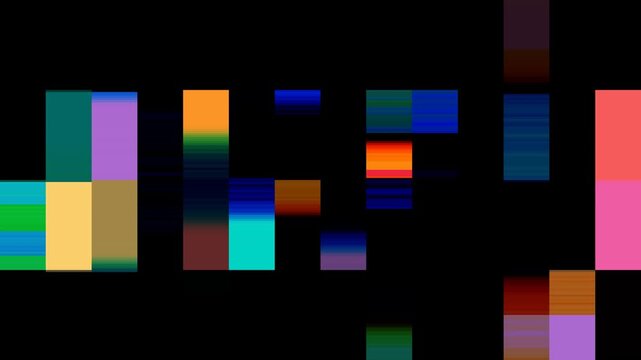 RGB Data Block Distortion Background Loop
