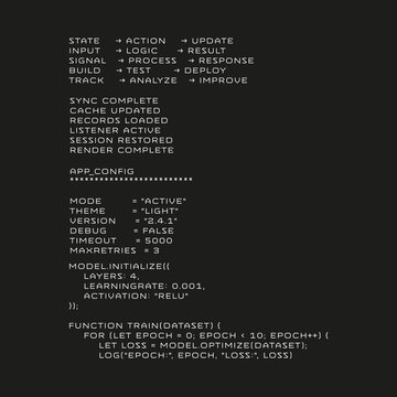 Code illustration for programming concepts