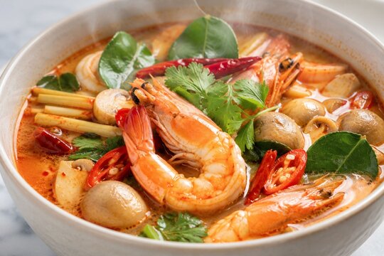 Tom Yum Goong Thai Spicy Shrimp Soup 