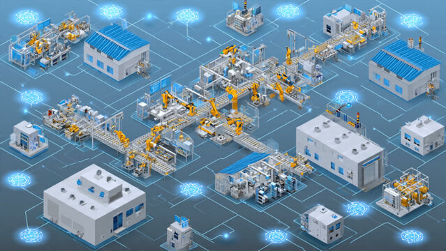 Digital Blockchain Network with Cryptocurrency Nodes and Data Centers.