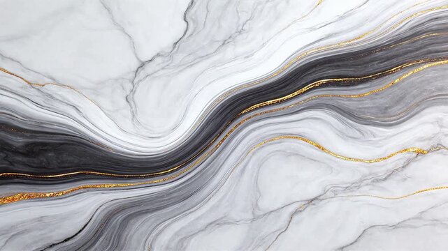 Abstract marble pattern with gold lines
