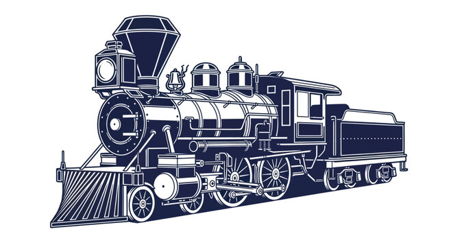 vintage steam locomotive train