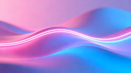 Fototapeta premium Abstract neon wave design