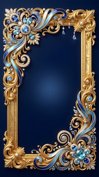 Argentine fileteado porte&ntilde;o 3D blue vertical 