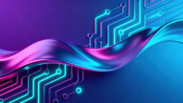 Abstract circuit wave design