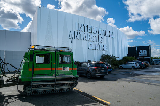 The International Antarctic Centre in Christchurch serves as a critical education and logistics hub amid expanding global climate change research missions. October 2025.