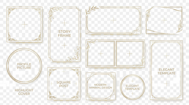 Various Photo Frames and Shapes.