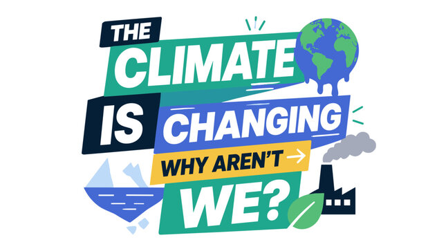 Climate Change Awareness and Activism Visual Representation.