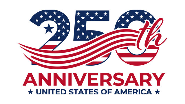 USA 250th Anniversary logo vector file
