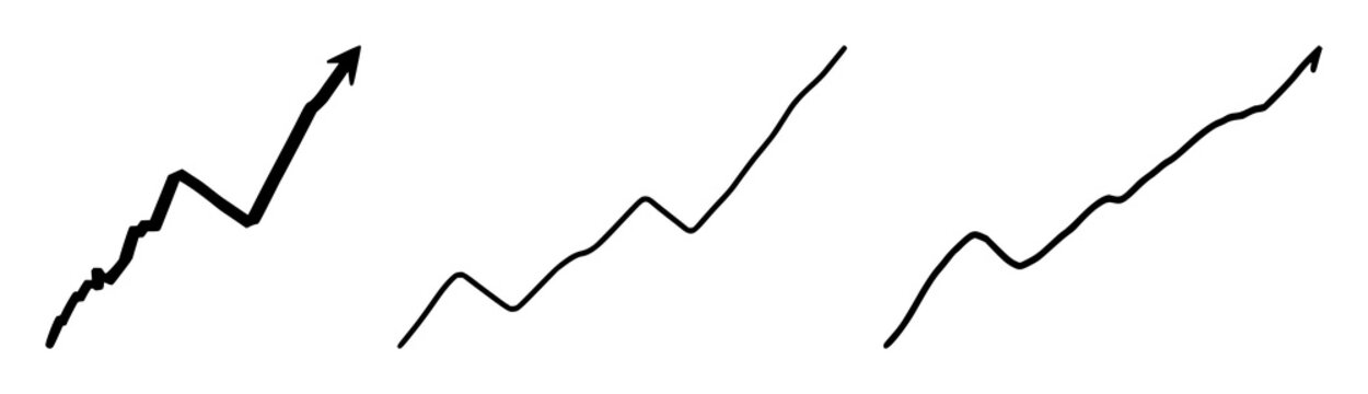 Solid black icon of an upward stock market candlestick chart design featuring financial data, market trends, stock trading with investment growth and analysis