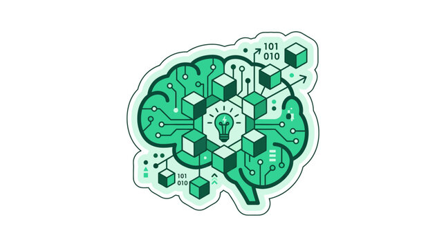 Artificial Intelligence Brain with Circuits and Binary Code