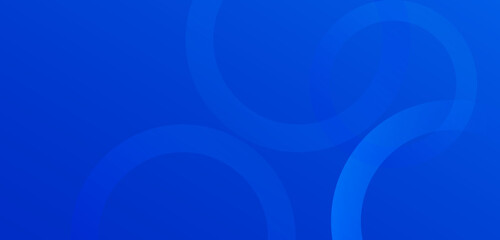 Obraz premium Creative blue vector backdrop with layered circle elements and soft gradient effects.