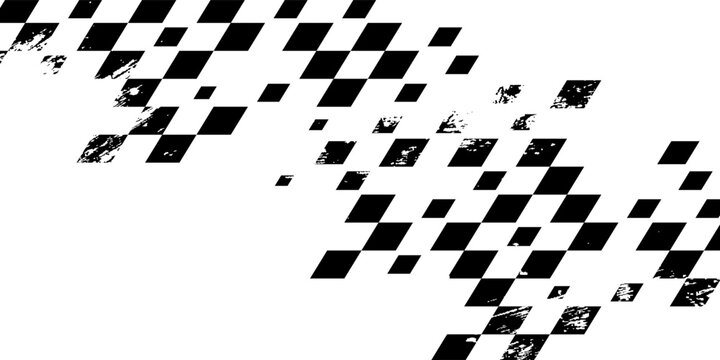 Racing flag vintage background monochrome