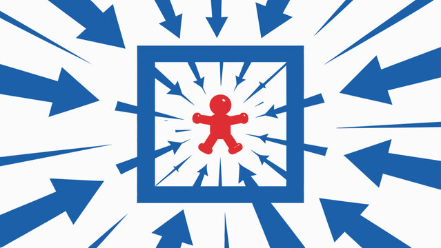 Centralized Focus Concept Vector Illustration