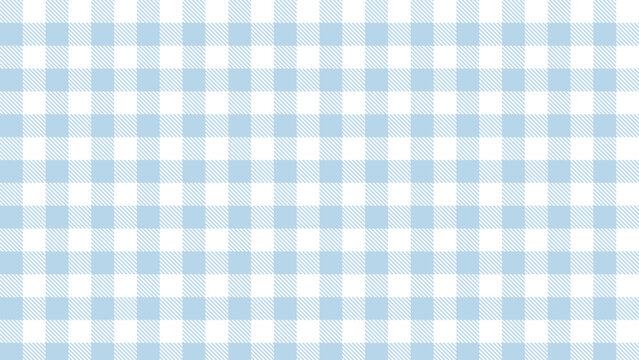 Blue gingham checkered pattern desktop wallpaper vector