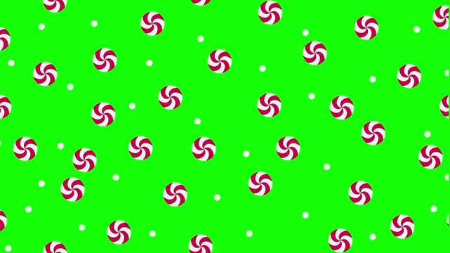 Striped sugar candy seamless pattern animation. Red and white striped sugar candy pattern. Season greetings background. New year background