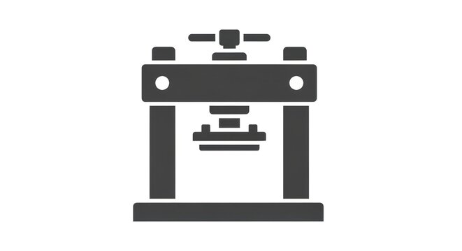 3D Printer Icon Graphic Illustration.