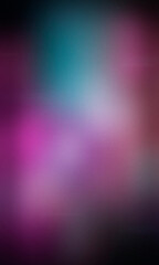 Obraz premium Neon-like magenta, purple, and cyan gradients sweep across a softly blurred surface with dark framing, ideal for futuristic banners and creative tech ads.