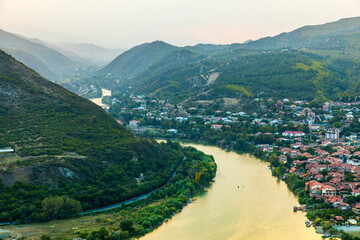 Western Asia, South Caucasus, Republic of Georgia, Mtskheta-Mtianeti. Mtskheta. Kura River. © Emily_M_Wilson