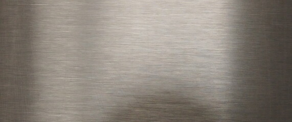 Fototapeta premium Brushed Metallic Background Texture with Subtle Horizontal Lines and Diffused Light Reflections Creating a Smooth Gradient Industrial Surface