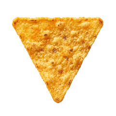 Fototapeta premium Single Tortilla Chip with Seasoning, Isolated on White Background