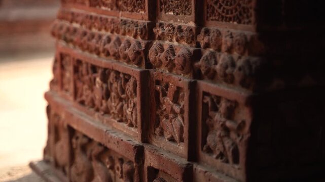 The Madanmohan Temple in Bishnupur is one of the architectural monuments of terracotta art. Animals, Birds, Black Sapphire, 10 Avatars and other mythological stories are depicted in architecture.