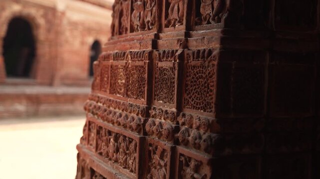 The Madanmohan Temple in Bishnupur is one of the architectural monuments of terracotta art. Animals, Birds, Black Sapphire, 10 Avatars and other mythological stories are depicted in architecture.