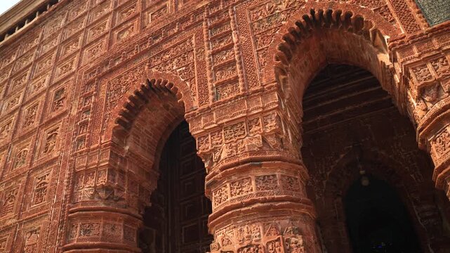 The Madanmohan Temple in Bishnupur is one of the architectural monuments of terracotta art. Animals, Birds, Black Sapphire, 10 Avatars and other mythological stories are depicted in architecture.