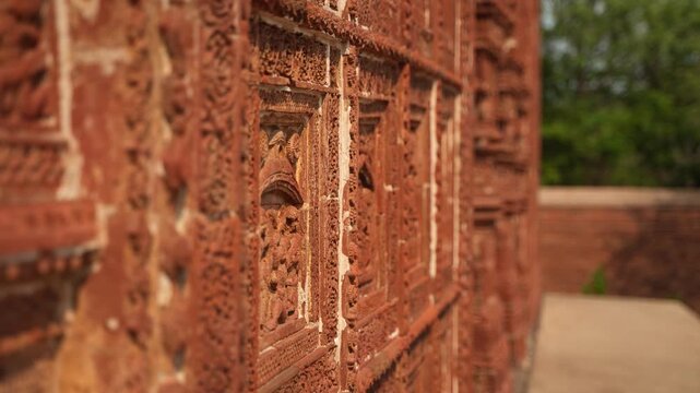 The Madanmohan Temple in Bishnupur is one of the architectural monuments of terracotta art. Animals, Birds, Black Sapphire, 10 Avatars and other mythological stories are depicted in architecture.