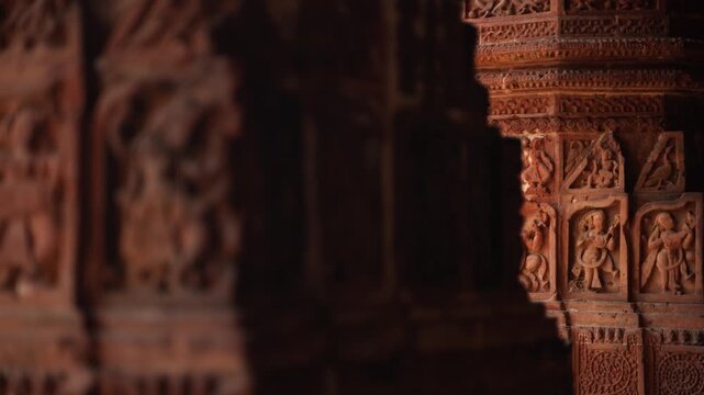 The Madanmohan Temple in Bishnupur is one of the architectural monuments of terracotta art. Animals, Birds, Black Sapphire, 10 Avatars and other mythological stories are depicted in architecture.