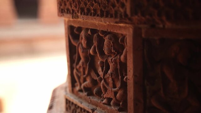 The Madanmohan Temple in Bishnupur is one of the architectural monuments of terracotta art. Animals, Birds, Black Sapphire, 10 Avatars and other mythological stories are depicted in architecture.